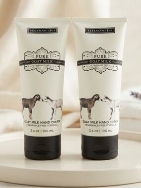 Beekman 1802 Pure Goat Milk Hand Cream DUO 3.4 oz. (FRAGRANCE FREE) - Sealed